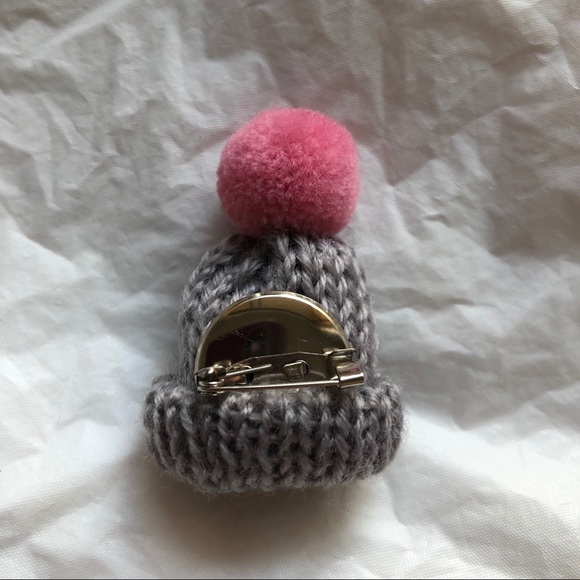 NWT Mini Colorful Wool Hat with Buboin Brooch Pins - Picture 4 of 5